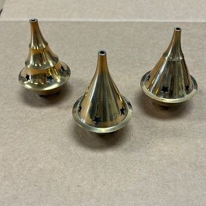 Brass incense burner set of 3